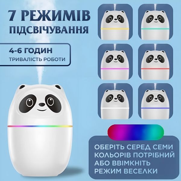 Зволожувач повітря A10 3-in-1 Humi Mute Light 220ml Pink Білий 2072652582 фото