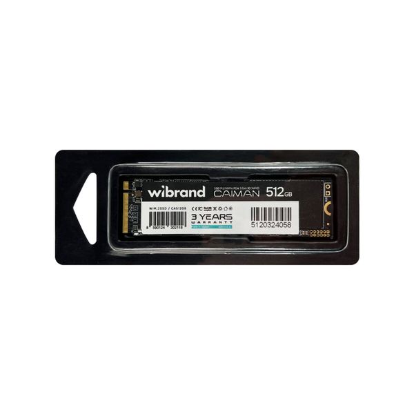 SSD M.2 Wibrand Caiman 512GB NVMe 2280 PCIe 3.0 3D NAND (WIM.2SSD/CA512GB) 50872 фото