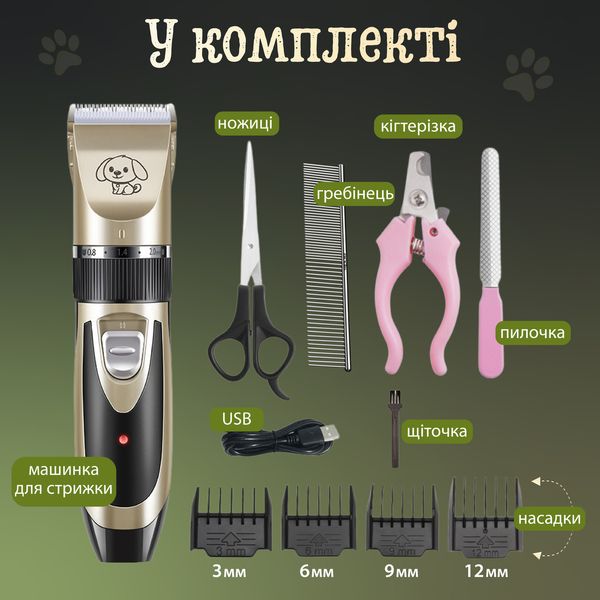 Машинка для стрижки тварин Saeday SD-865 Professional Pet Clipper машинка для стрижки собак 1878310162 фото