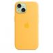 Чохол Apple iPhone 15 Silicone Case with MagSafe Sunshine (MWNA3) 00000047355 фото 4