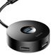 USB-Hub Baseus round box HUB adapter（USB3.0 to USB3.0*1+USB2.0*3）1m Black (CAHUB-U01) 11499 фото 3