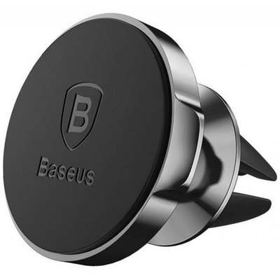 Тримач для мобiльного Baseus Small Ears Magnetic Air Outlet Type Black (SUER-A01) 8073 фото