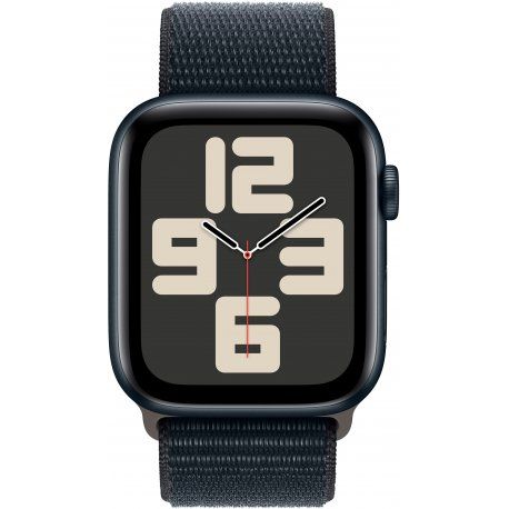 Apple Watch SE 2023 44mm (GPS) Midnight Aluminum Case with Midnight Sport Loop (MREA3QP/A) 00000044133-001 фото