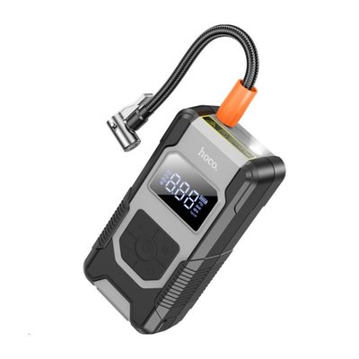 Автомобільний насос HOCO DPH04 Car portable smart air pump Black (6942007610438) 48240 фото