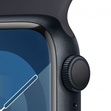 Apple Watch Series 9 41mm (GPS) Midnight Aluminum Case with Midnight Sport Band - Size S/M (MR8W3) 00000043696-001 фото