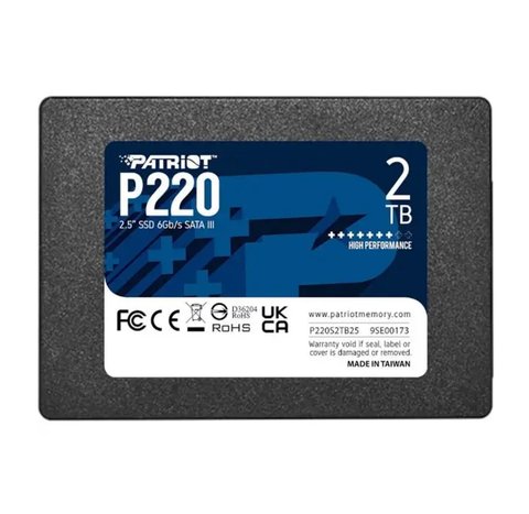 SSD Patriot P220 2TB 2.5" 7mm SATAIII (P220S2TB25) 42271 фото