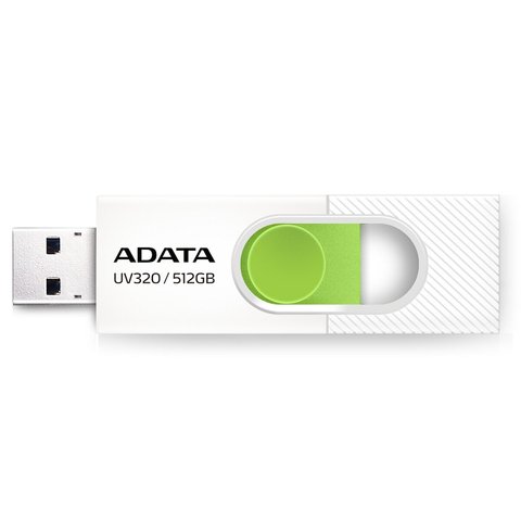 Flash A-DATA USB 3.0 AUV 320 512Gb White/Green (AUV320-512G-RWHGN) 52201 фото