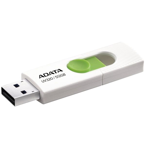 Flash A-DATA USB 3.0 AUV 320 512Gb White/Green (AUV320-512G-RWHGN) 52201 фото