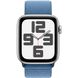 Apple Watch SE 2023 44mm (GPS) Silver Aluminum Case with Winter Blue Sport Loop (MREF3QP/A) 00000044130-001 фото 2