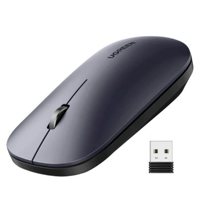 Миша UGREEN MU001 Portable Wireless Mouse (Black) (UGR-90372) 50221 фото