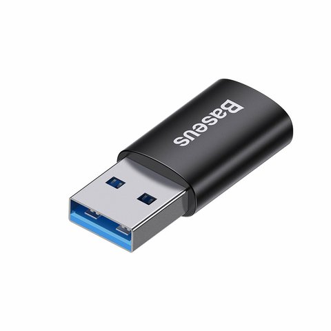 Адаптер Baseus Ingenuity Series Mini OTG Adaptor USB 3.1 to Type-CBlack (ZJJQ000101) 24948 фото