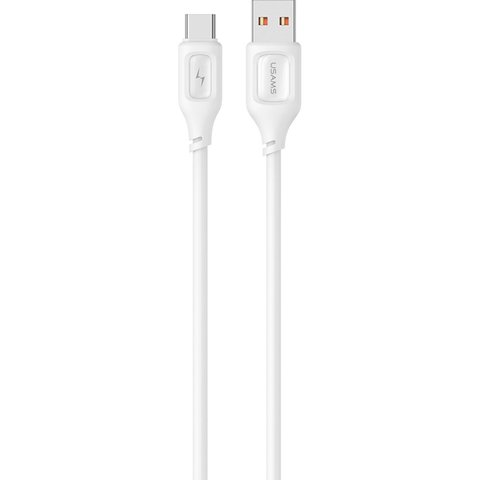 Кабель Usams US-SJ619 3A Type-C Charging & Data Cable -- Moe Series 1m White (SJ619USB02) 46312 фото