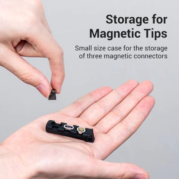 Футляр для зберігання Vention 3-slot Magnetic Connector Storage Case Black (KBUB0) (KBUB0) 49947 фото