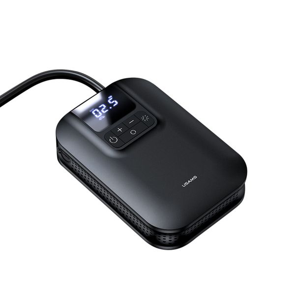 Автомобільний насос Usams US-ZB215 Mini Car Air Pump 5000mAh Black (CQBZB21501) 14364 фото