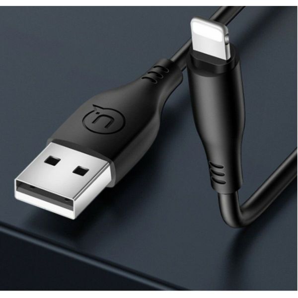 Кабель Usams US-SJ266 U18 Round lightning Cable 1m Black (SJ266USB01) 15143 фото