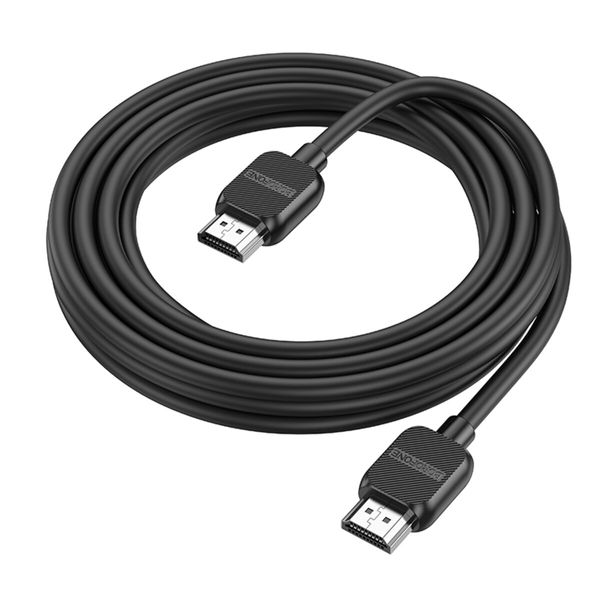 Кабель BOROFONE BUS02 Vivido HDTV 2.0 4K HD data cable(L=3M) Black (6941991105999) 49669 фото