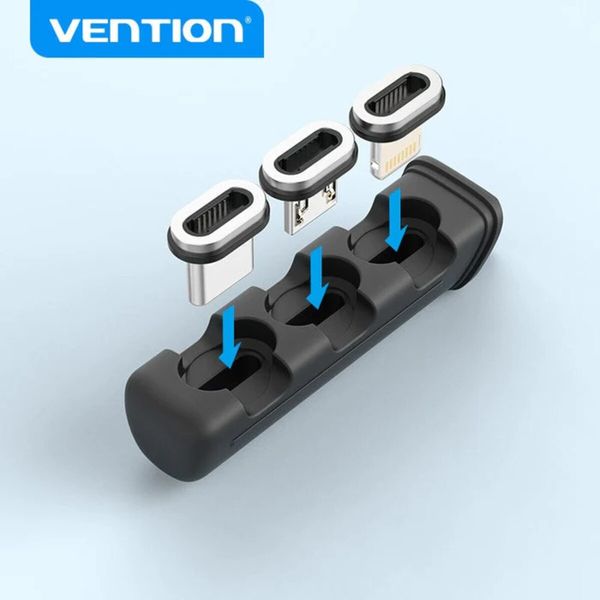 Футляр для зберігання Vention 3-slot Magnetic Connector Storage Case Black (KBUB0) (KBUB0) 49947 фото